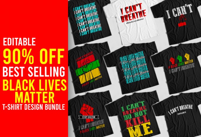 Black Lives Matter T-shirt Design Bundle
