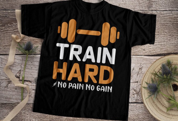 Gym T-shirt Design Bundle