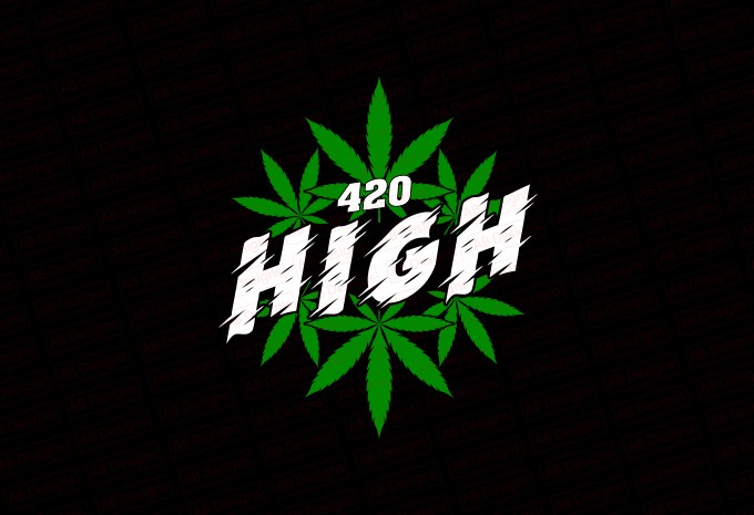 420 High Weed T-shirt Design — PNG, EPS, SVG, AI commercial use t-shirt design