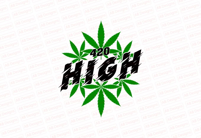 420 High Weed T-shirt Design design preview 1