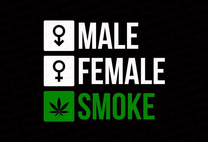 Male Female Smoker T-shirt Design — PNG, SVG, EPS, AI commercial use t-shirt design