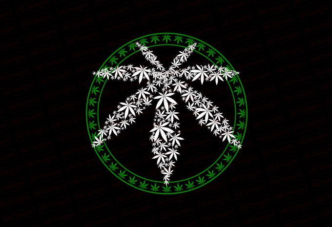 Peace Weed T-shirt Design — PNG, SVG, EPS, AI commercial use t-shirt design