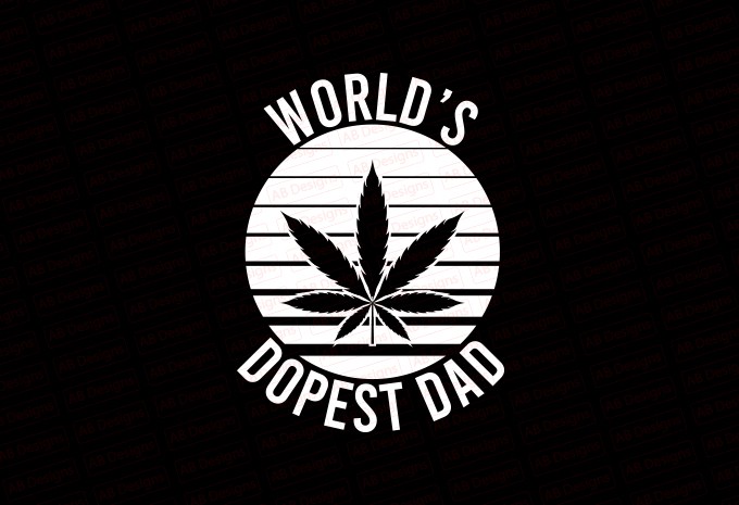 Worlds Dopest Dad T-shirt Design — PNG, SVG, EPS, AI commercial use t-shirt design