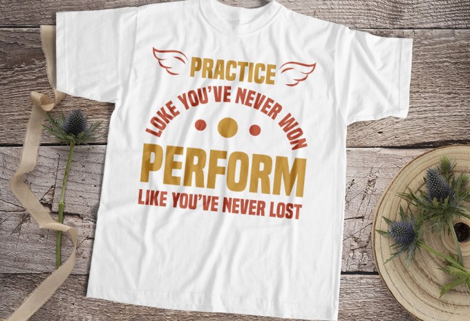 Practice — AI, EPS, PNG commercial use t-shirt design