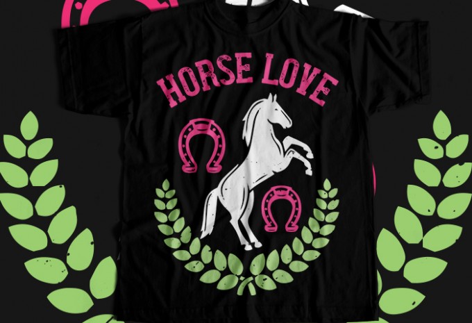 Horse love T-shirt Design — PNG, SVG, EPS, AI commercial use t-shirt design
