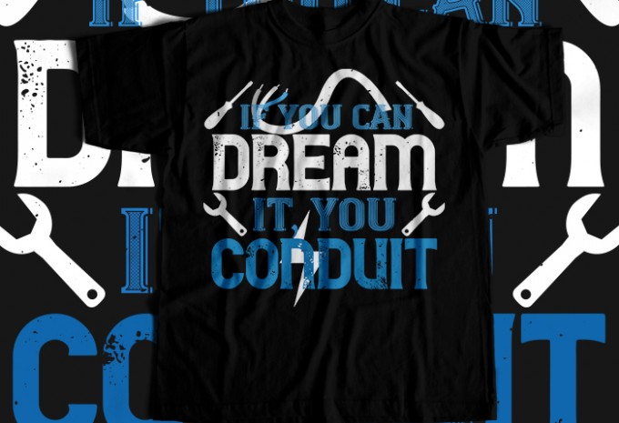 Electrician T-shirt Design Bundle