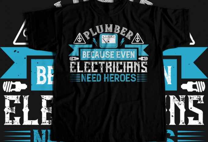 Electrician T-shirt Design Bundle