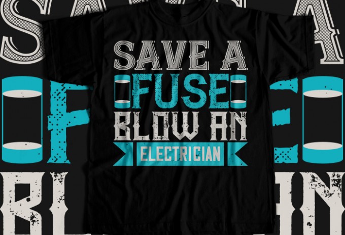 Electrician T-shirt Design Bundle