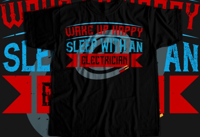 Electrician T-shirt Design Bundle
