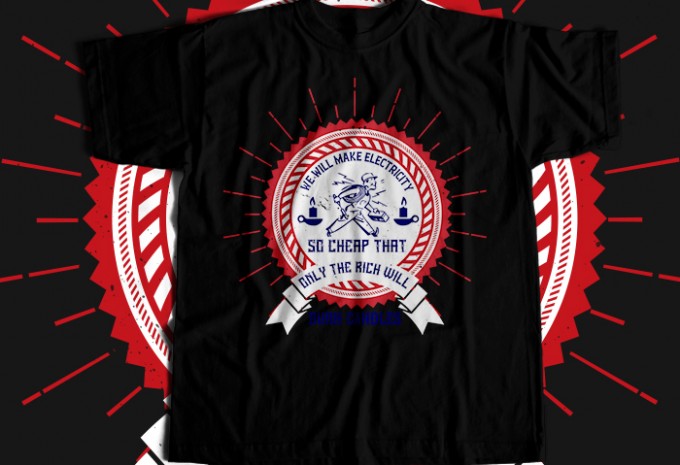 Electrician T-shirt Design Bundle