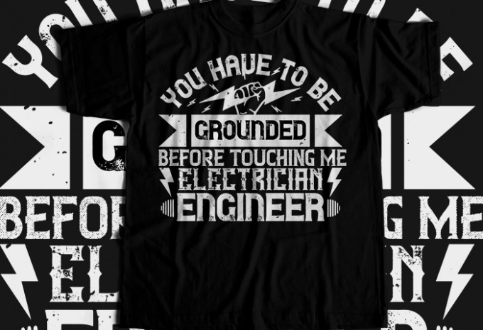 Electrician T-shirt Design Bundle