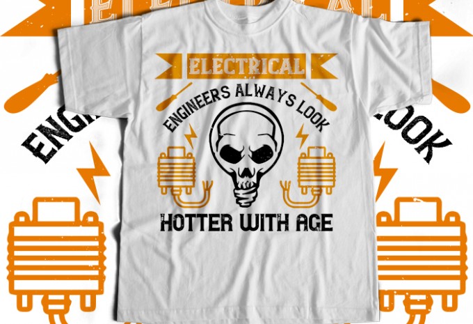 Electrician T-shirt Design Bundle