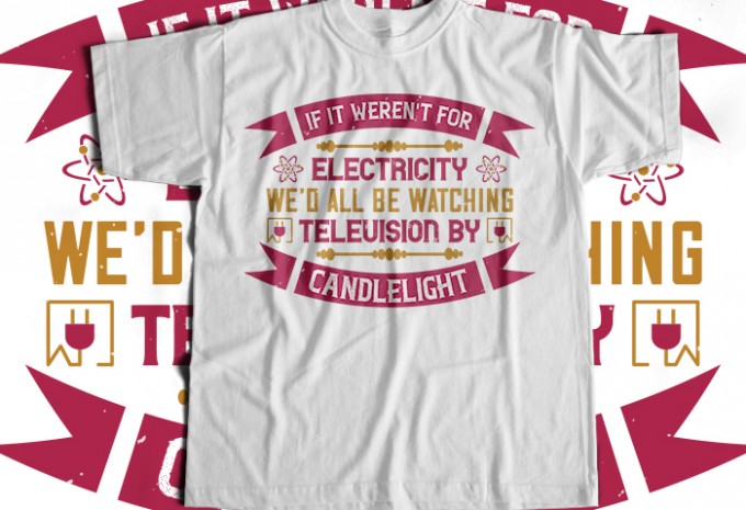 Electrician T-shirt Design Bundle