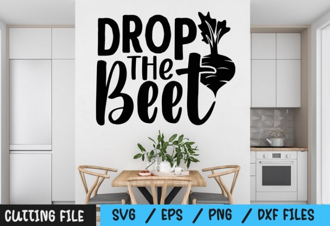 Drop the beet svg — EPS, SVG, PNG, DXF commercial use t-shirt design