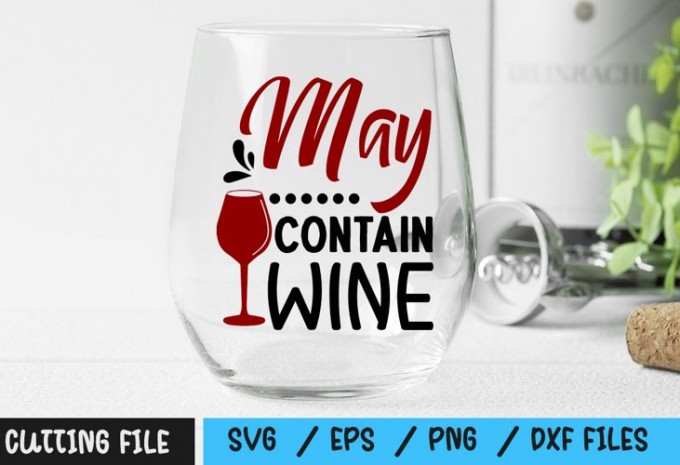 May Contain Wine svg