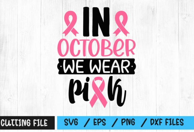 In october we wear pink svg