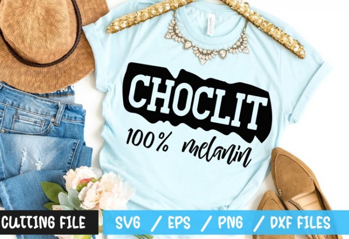 Choclit 100 melanin SVG — EPS, SVG, PNG, DXF commercial use t-shirt design