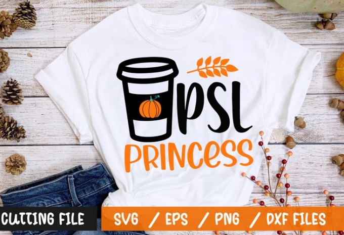 PSL Princess t-shirt design — EPS, SVG, DXF commercial use t-shirt design
