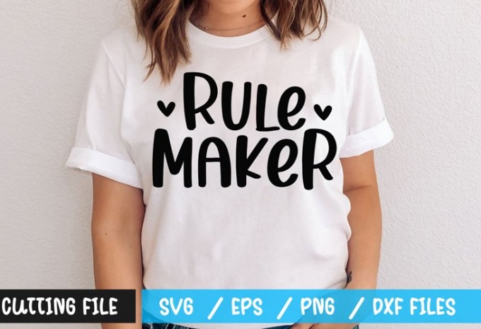 Rule maker t-shirt design — EPS, SVG, PNG, DXF commercial use t-shirt design