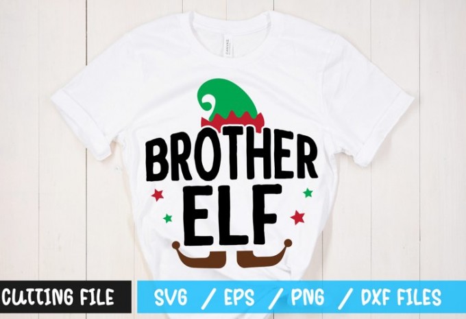 brother elf t-shirt design — EPS, SVG, PNG, DXF commercial use t-shirt design