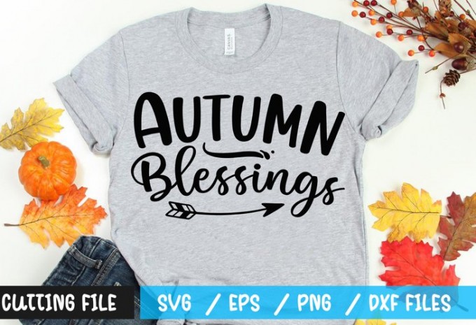 Autumn blessings t-shirt design