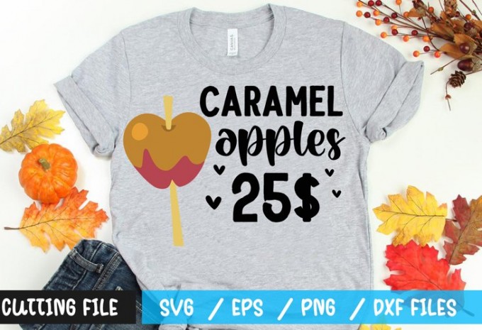 Caramel apples 25 t-shirt design