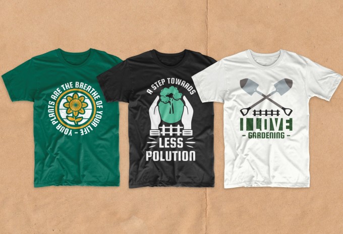 Gardening t-shirt designs bundle vector packs