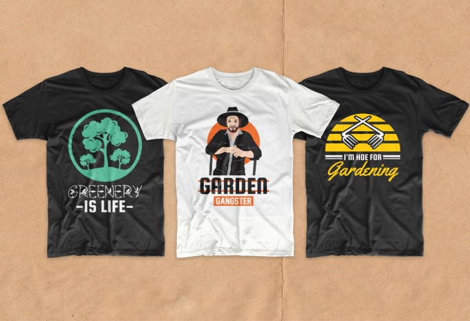 Gardening t-shirt designs bundle vector packs