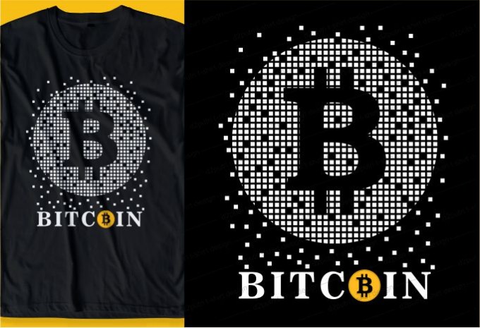 18 bitcoin crypto t shirt design bundle design preview 2