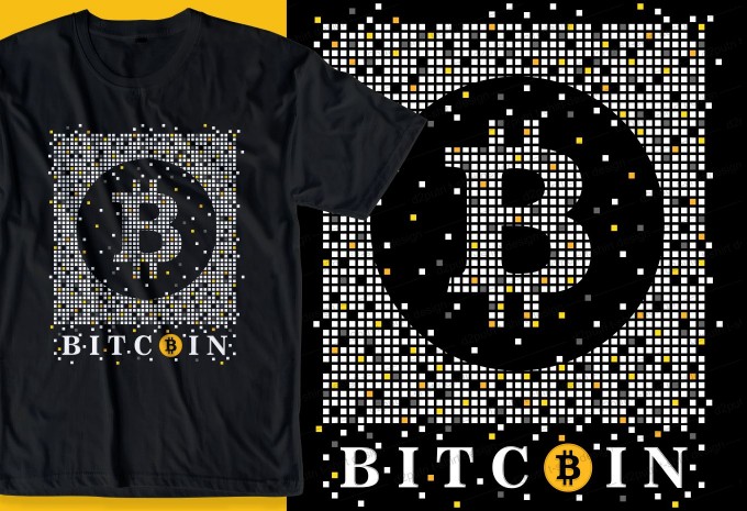 18 bitcoin crypto t shirt design bundle design preview 4