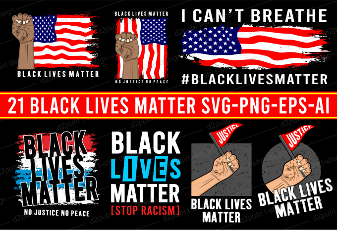 21 Black lives matter t shirt design bundle design preview 1