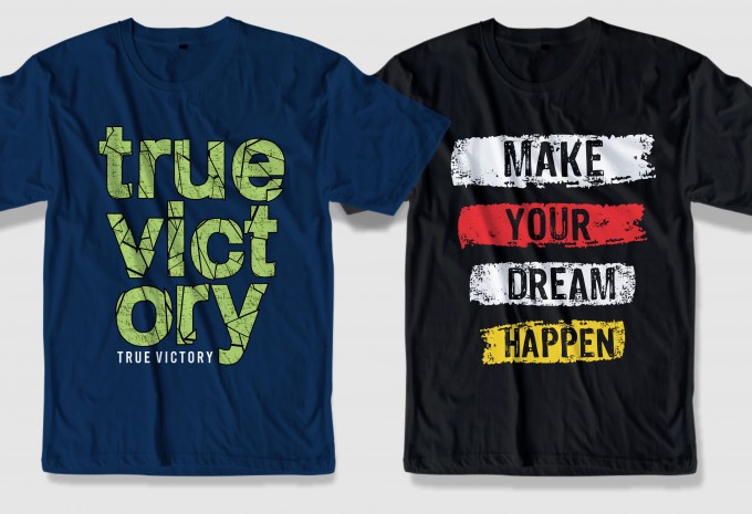 68 motivational quotes t shirt design bundle