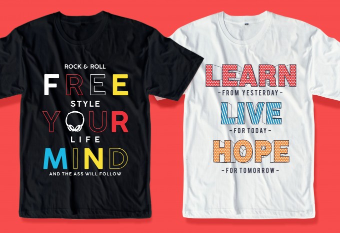 68 motivational quotes t shirt design bundle