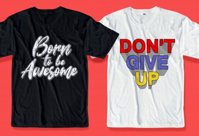 68 motivational quotes t shirt design bundle