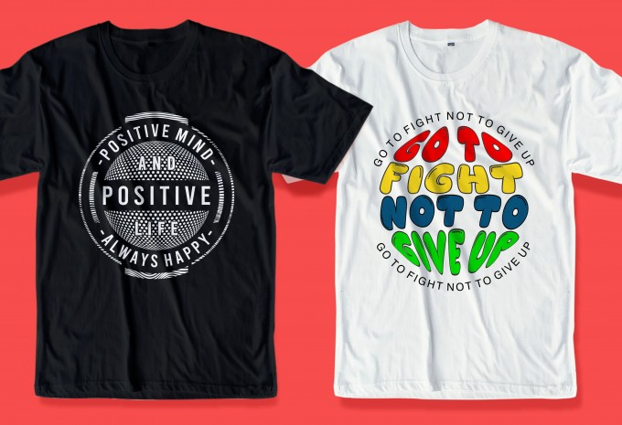 68 motivational quotes t shirt design bundle