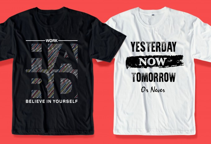 68 motivational quotes t shirt design bundle