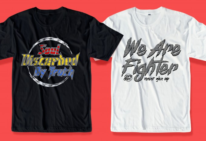 68 motivational quotes t shirt design bundle