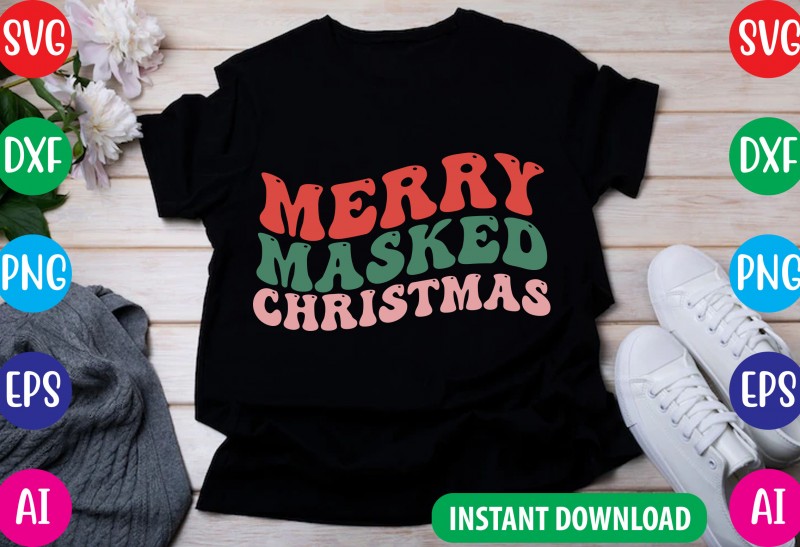 Retro Christmas Svg Bundle, Christmas Retro Svg, Christmas Svg, Vintage Christmas Svg, Merry Christmas Svg