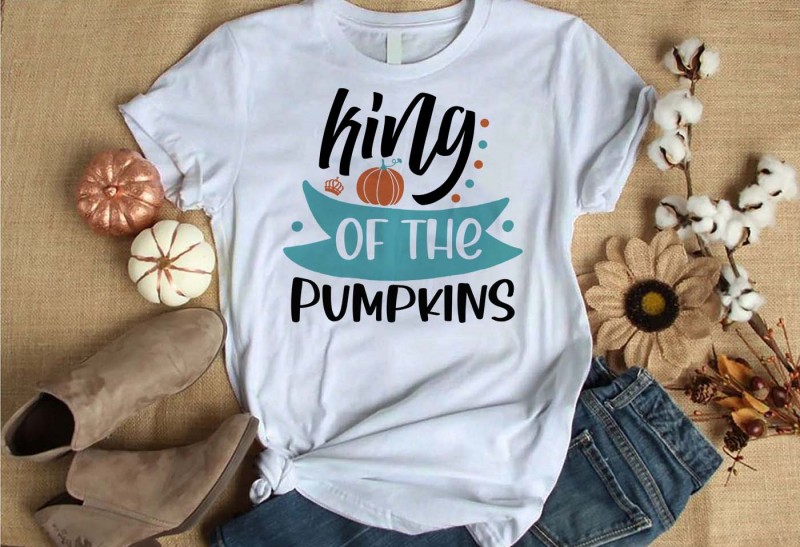 king of the pupmkin t-shirt design for commercial use