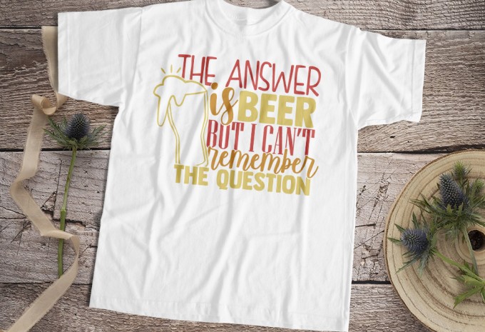 The Answer Is Ber But I Can't Remember The Question T-shirt Design