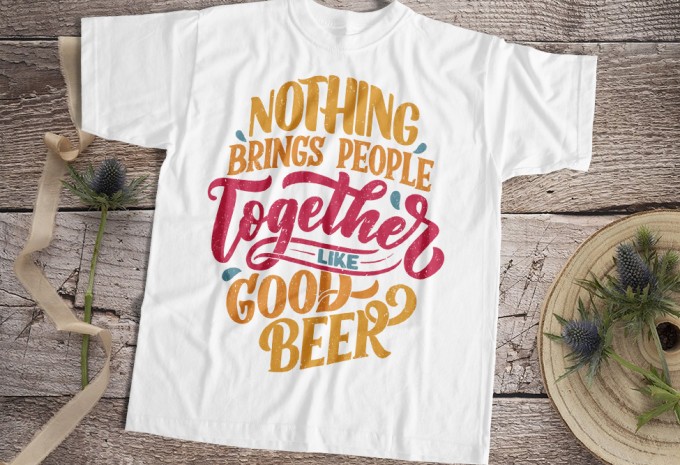 Nothing Brings People Together Like Good Beer T-shirt Design design preview 1