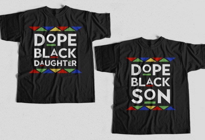 Best Selling Dope Black Father Day Bundle, Best Selling Dope Black Mother Bundle, T-Shirt Design for Commercial Use