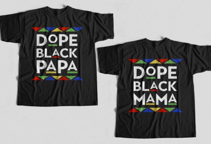 Best Selling Dope Black Father Day Bundle, Best Selling Dope Black Mother Bundle, T-Shirt Design for Commercial Use