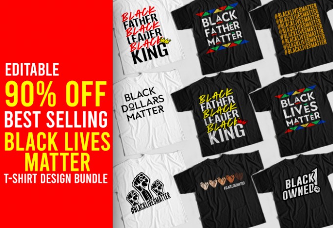 Black Lives Matter T-shirt Design Bundle