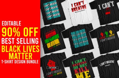 Black Lives Matter T-shirt Design Bundle