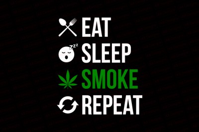 Eat Sleep Smoke Repeat T-shirt Design
