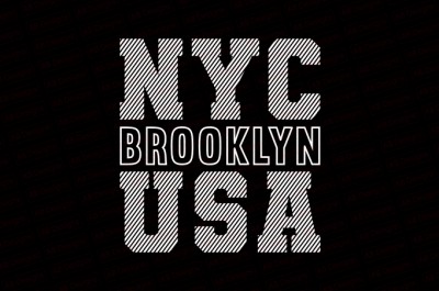 NYC Brooklyn USA T-Shirt Design