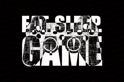Eat sleep game T-Shirt Design