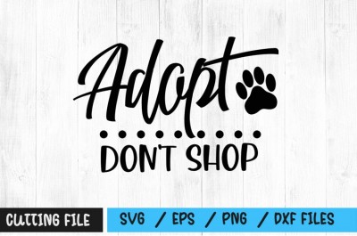 Adopt don't shop SVG