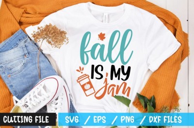 fall is my jam t-shirt design